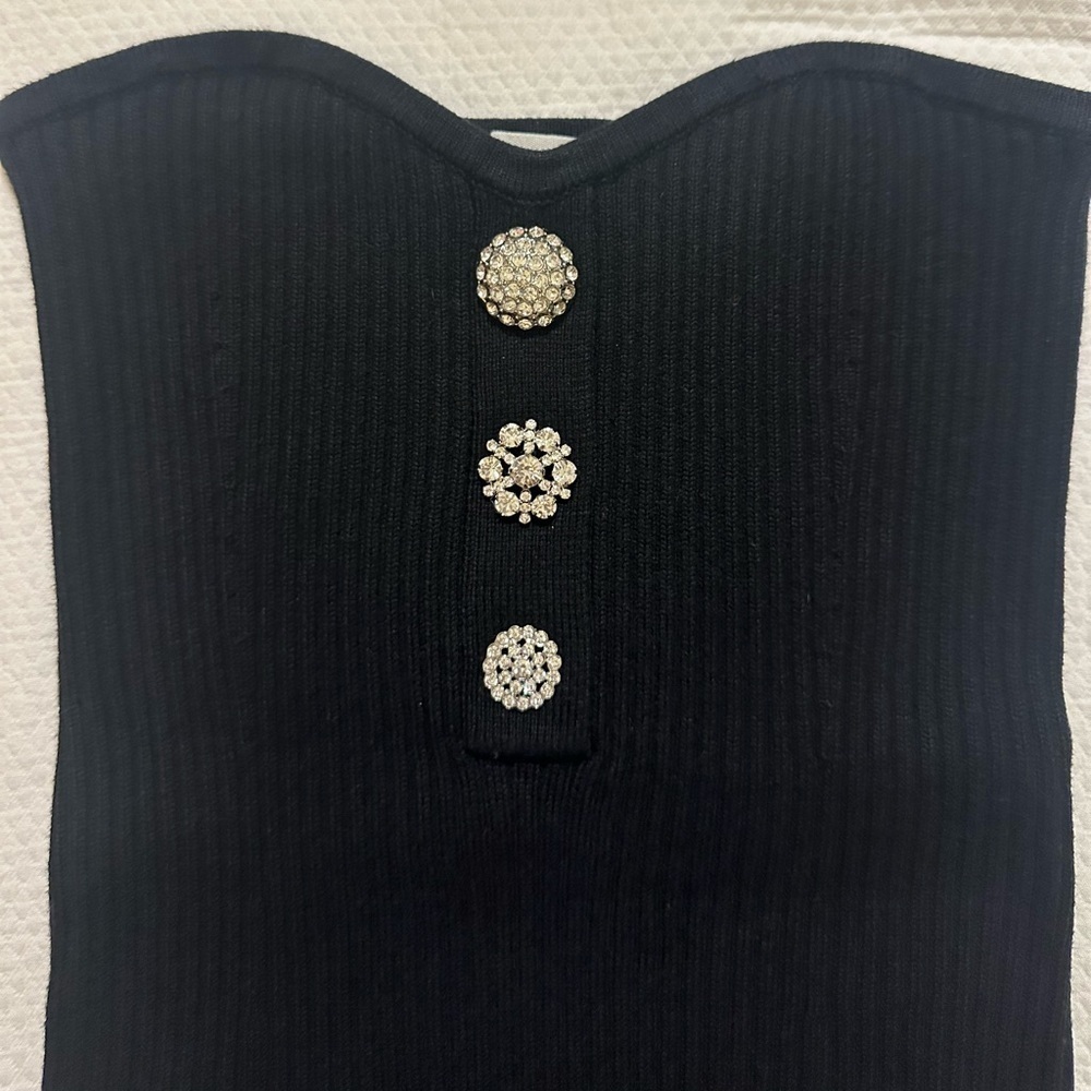 BA&SH Drako Bustier Top - Black - Picture 5 of 7